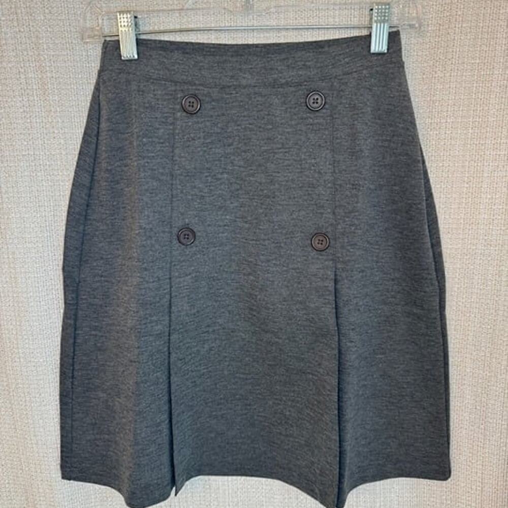 Lands' End NWOT women’s charcoal heather grey skort size 0